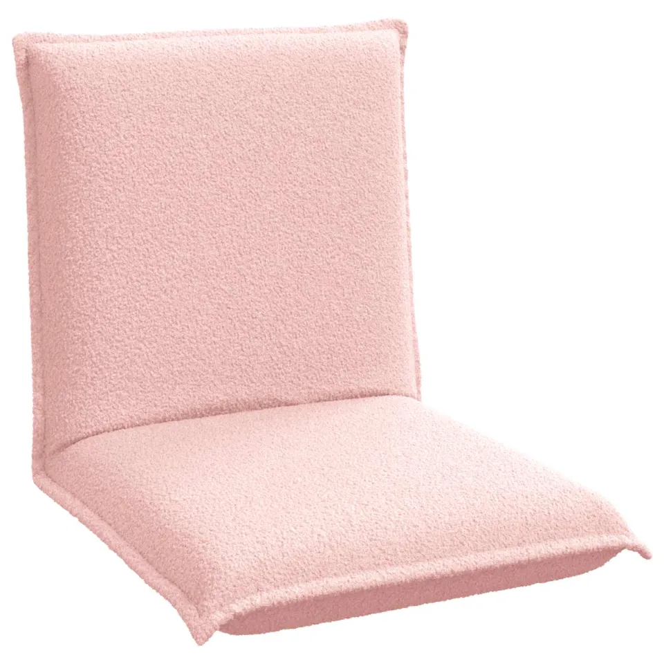 vidaXL Verstelbare vlo stoelen Roze Schapenstof, foto 4