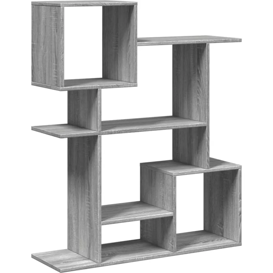 vidaXL Kamerscherm / boekenkast 92x29x112 cm hout grijs sonoma, foto 3