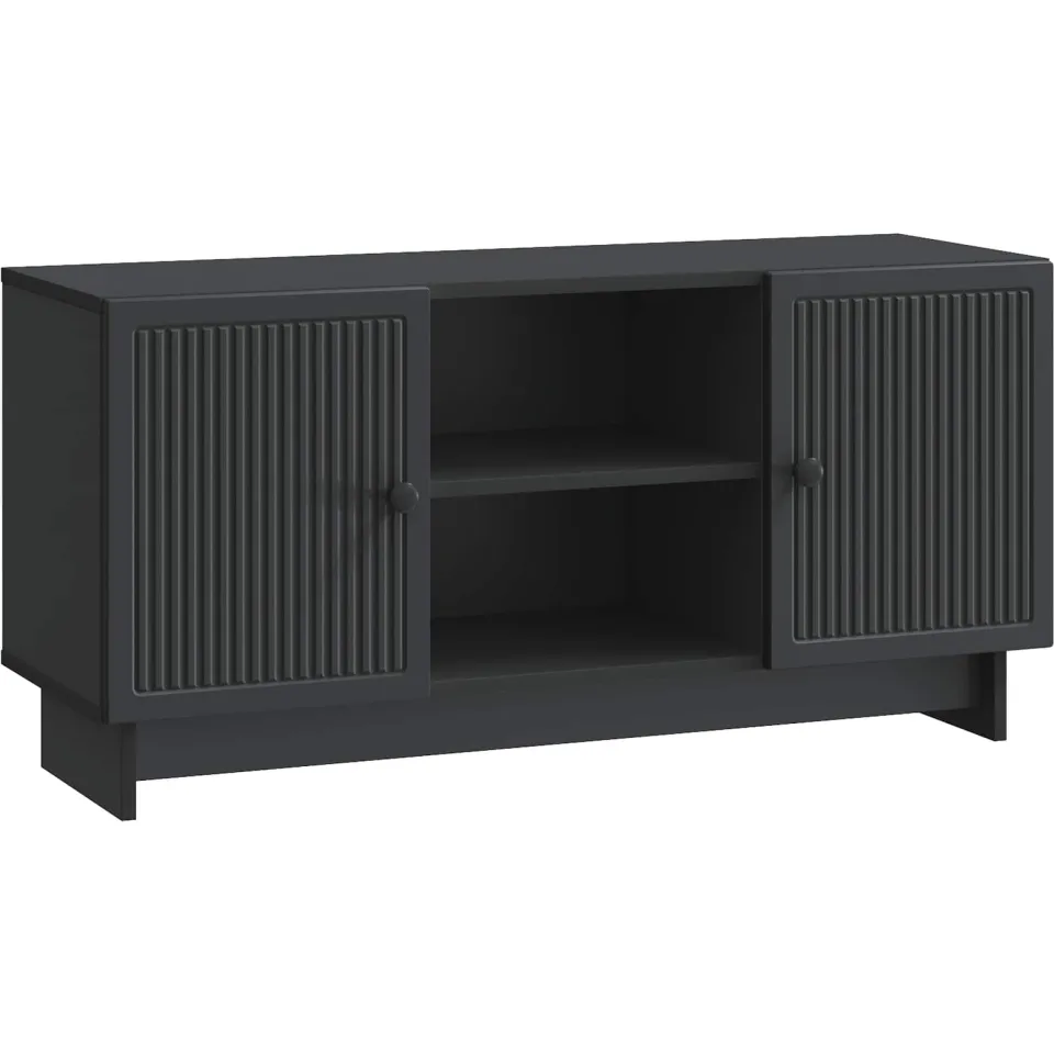 vidaXL TV-kast 102 x 34,5 x 50 cm Zwart Bewerkt hout, foto 3