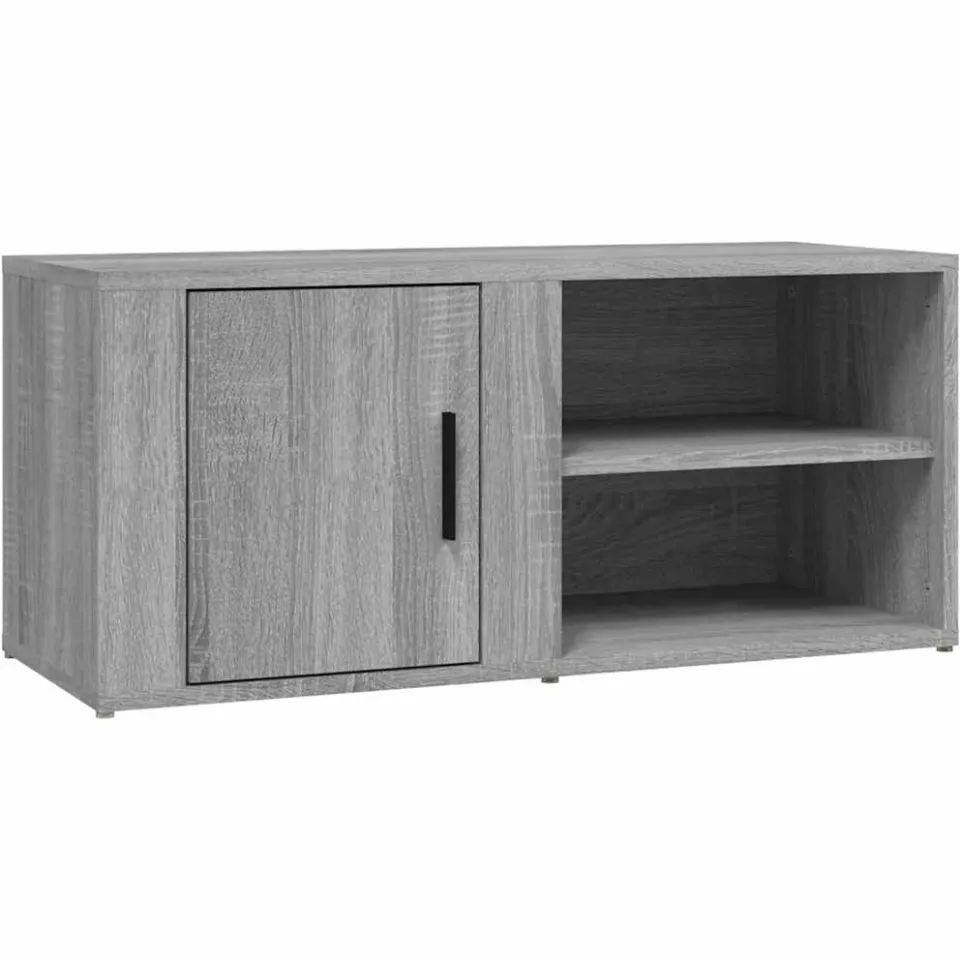 vidaXL Tv-meubels 2 st 80x31,5x36 cm bewerkt hout grijs sonoma eiken, foto 3