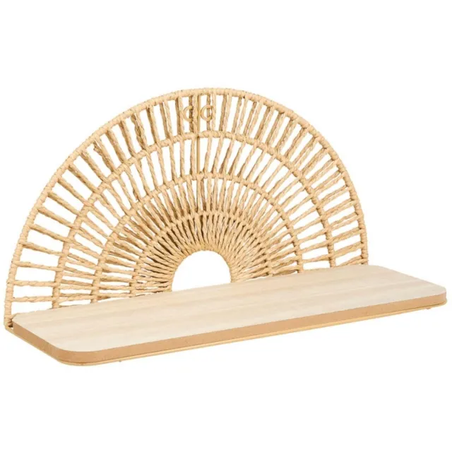 OSTARIA Wandplank Sol - hout - bruin - 40 cm - boekenplank - hangplank