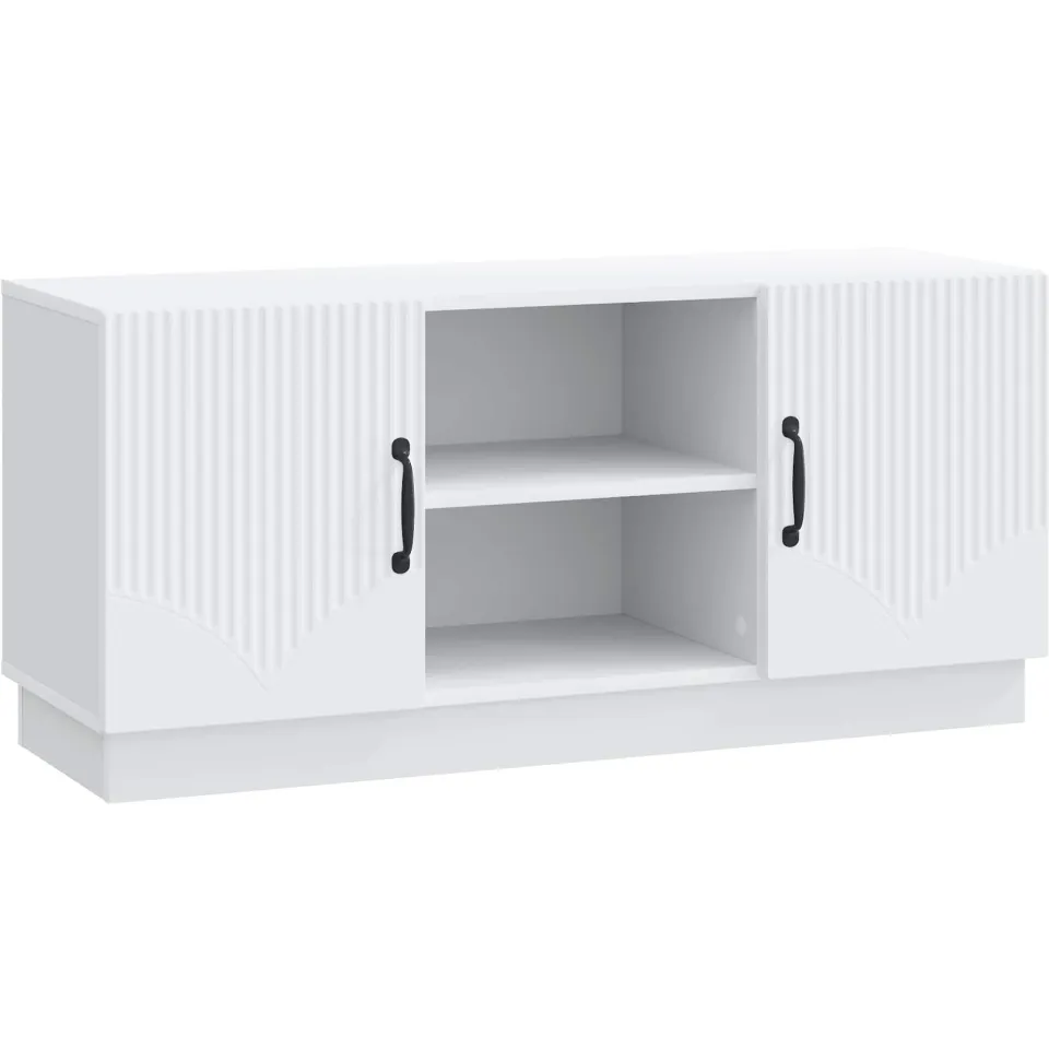 vidaXL TV-kast Wit 102 x 34,5 x 47 cm Bewerkt hout, foto 3