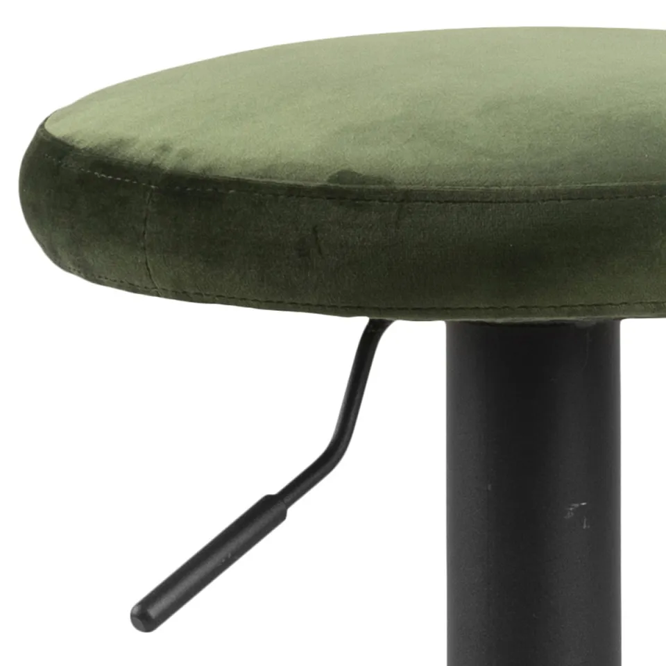 Lisomme Emma velvet barkruk donkergroen - 80 cm groen, foto 3