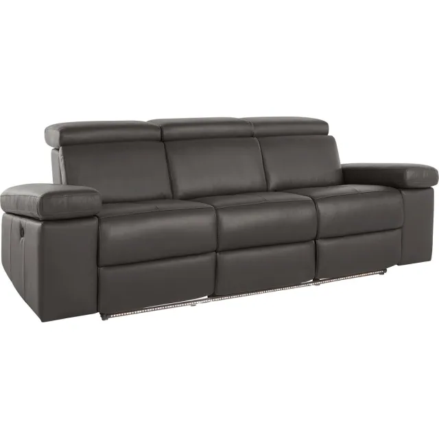 Notio Living Rayland-Sofa 3-zits - Handmatig - Bruin PU