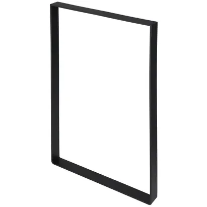 Duraline Tafelpoot Plat Staal Mat Zwart 4x25x35cm