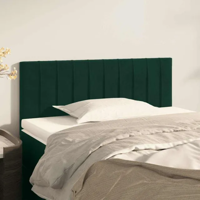 vidaXL Hoofdbord 90x5x78/88 cm fluweel donkergroen groen