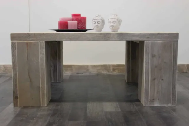 NordXL Steigerhouten salontafel Austin met dikke planken
