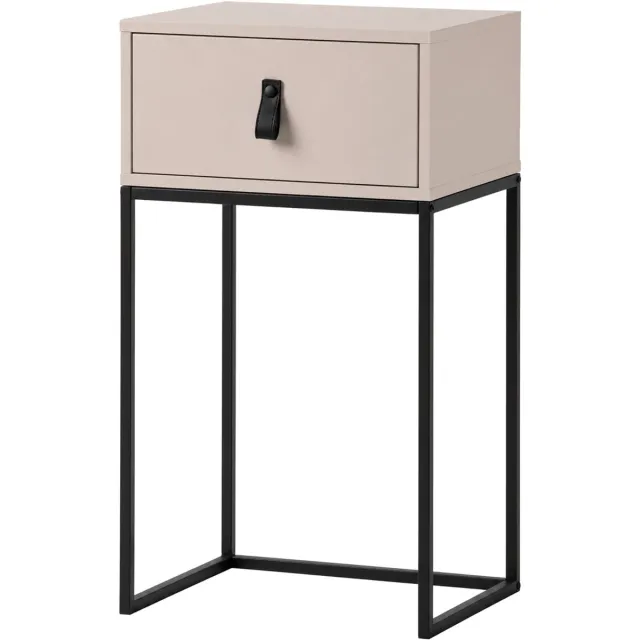 WOOOD Zola Nachtkastje Met Lade Geborsteld Dust - 74x40x35
