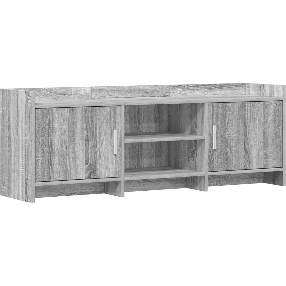 vidaXL TV-kast 130 x 33 x 47 cm Grijs Sonoma Bewerkt hout