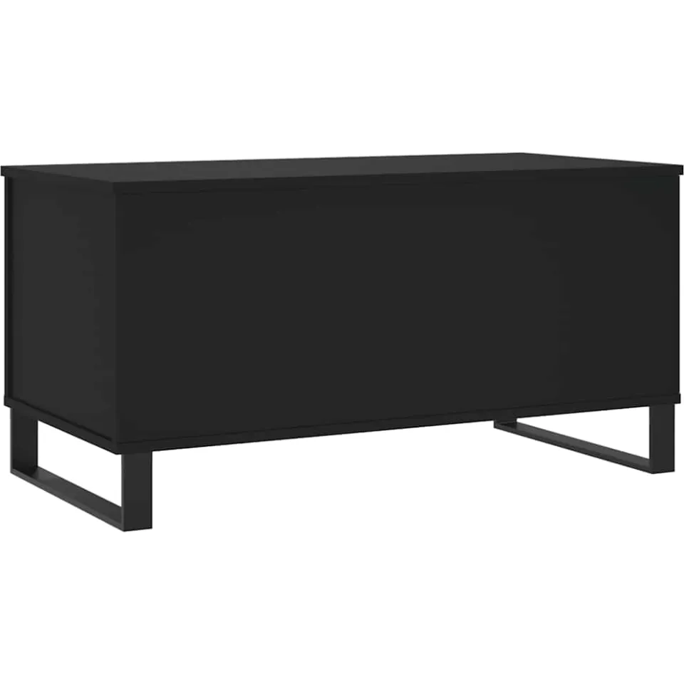 vidaXL Salontafel 90x44,5x45 cm bewerkt hout zwart, foto 3
