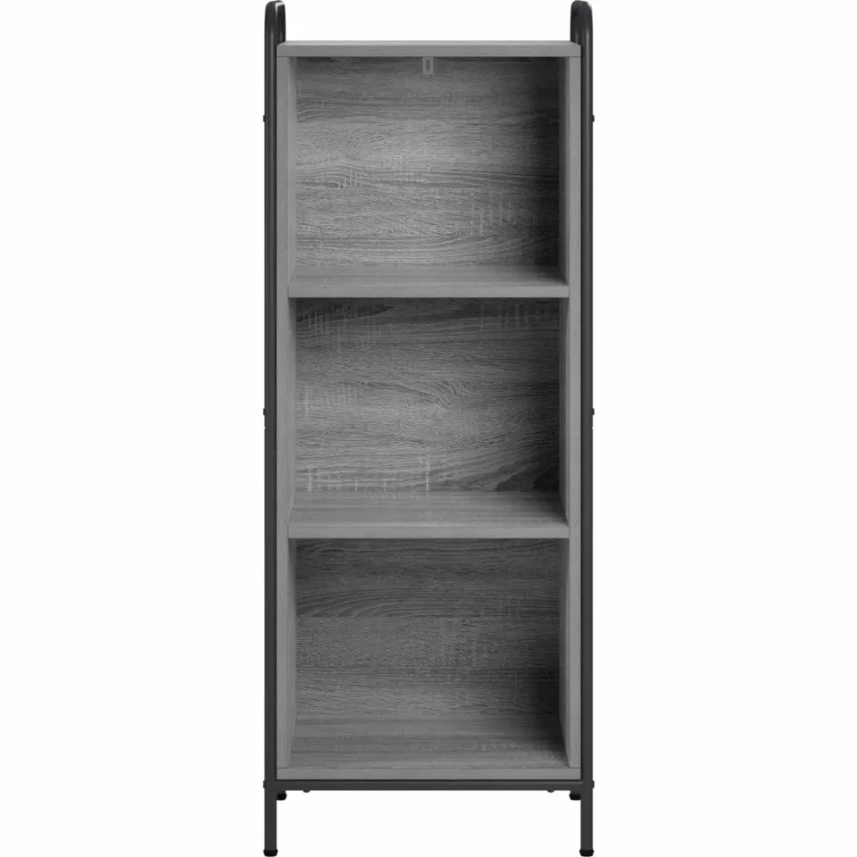 vidaXL Boekenkast 55,5 x 33 x 174 cm Bewerkt hout Grijs Sonoma