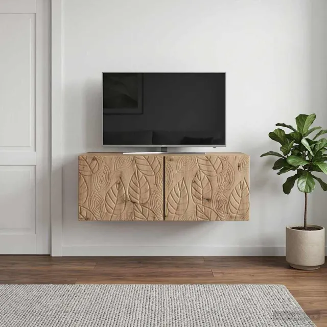 vidaXL Wandbeugel TV-kast 78,5 x 41 x 30 cm Artisanaal eiken Bruin