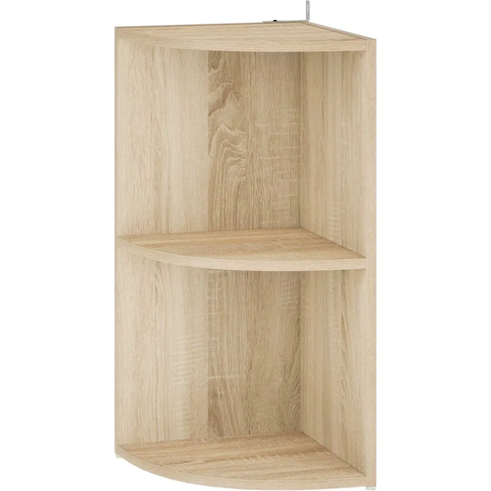 vidaXL Hoekplank 2-laags 41,5 x 41,5 x 72 cm Bewerkt hout Sonoma Eiken, foto 3