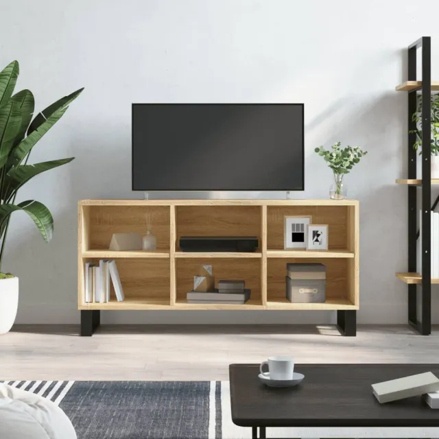 vidaXL Tv-meubel 103,5x30x50 cm bewerkt hout sonoma eikenkleurig, foto 2