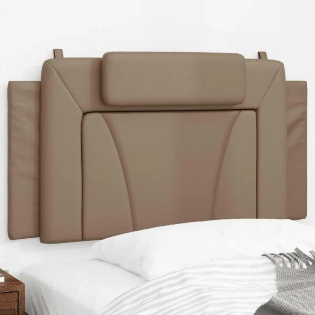 vidaXL Hoofdbordkussen "Viana" 100 cm kunstleer cappuccinokleurig Bruin
