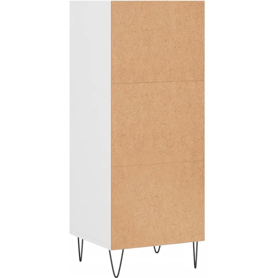 vidaXL Dressoir 34,5x32,5x90 cm bewerkt hout wit, foto 4
