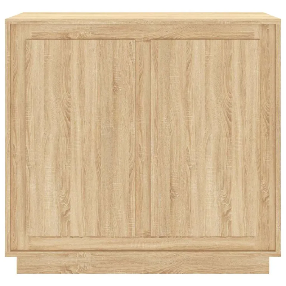 vidaXL Dressoir 80x34x75 cm bewerkt hout sonoma eikenkleurig, foto 4