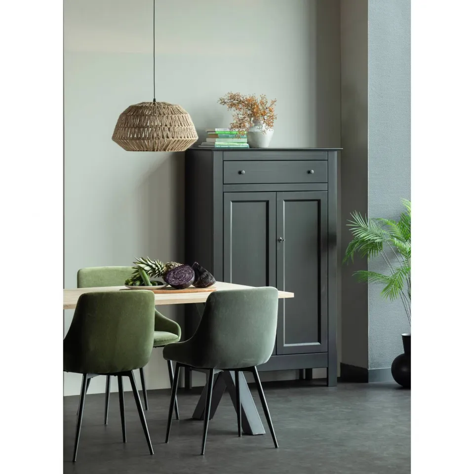 WOOOD Tablo Tafel met U-poot - Eiken - 75x220x90, foto 3