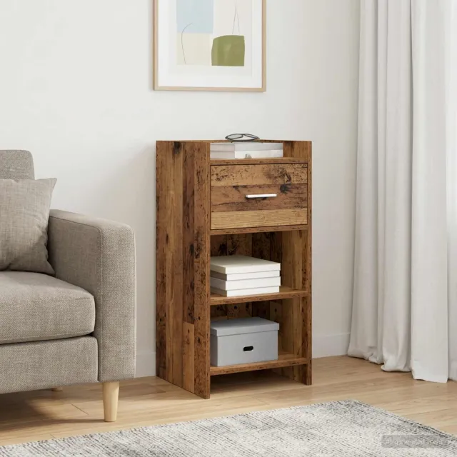 vidaXL Dressoir Oud hout 40 x 36 x 80 cm Bewerkt hout bruin, foto 2