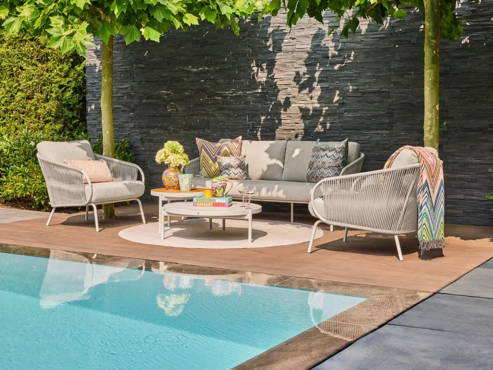 Suns Dolce lounge tuinstoel taupe, foto 3