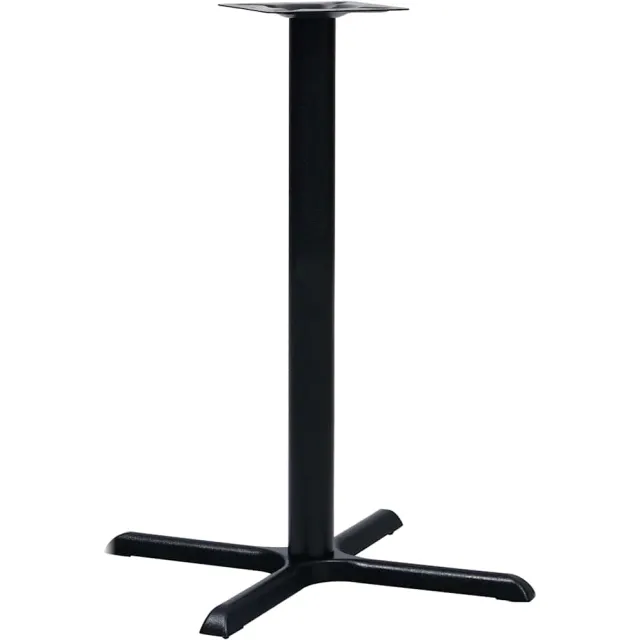 vidaXL Bistrotafelpoot 76x76x107 cm gietijzer zwart