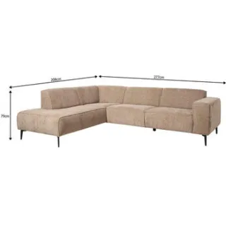 Kwantum Lecce hoekbank links beige, foto 2