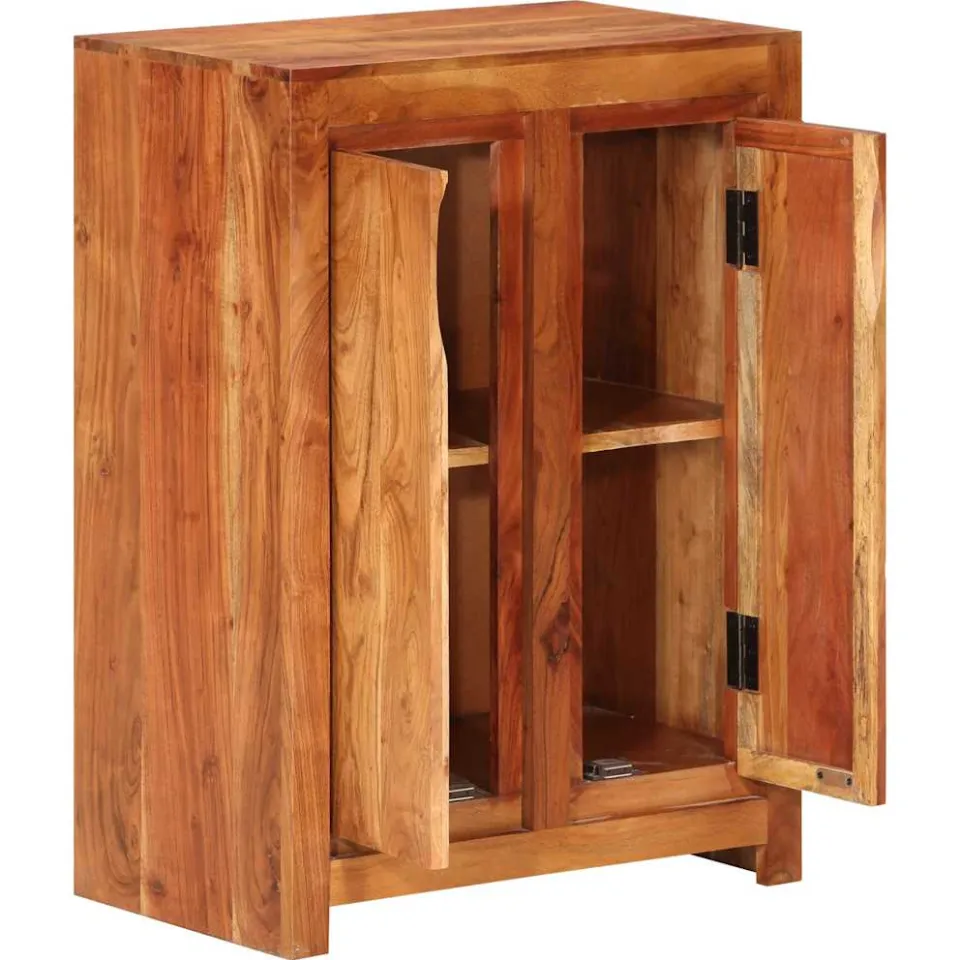 vidaXL Dressoir 55x33x75 cm massief acaciahout Bruin