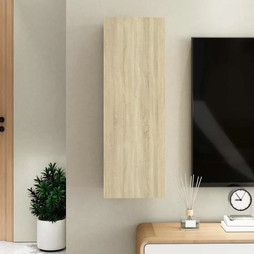 vidaXL Tv-meubel 30,5x30x90 cm bewerkt hout sonoma eikenkleurig, foto 4