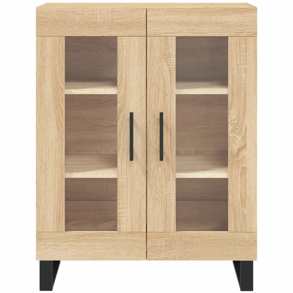 vidaXL Dressoir 69,5x34x90 cm bewerkt hout sonoma eikenkleurig