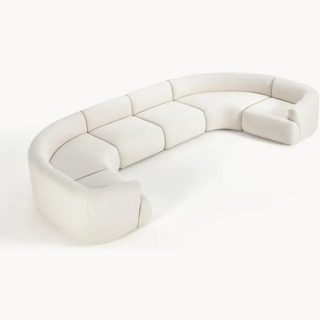 Westwing Collection Modulair XL U-bank Sofia Wit
