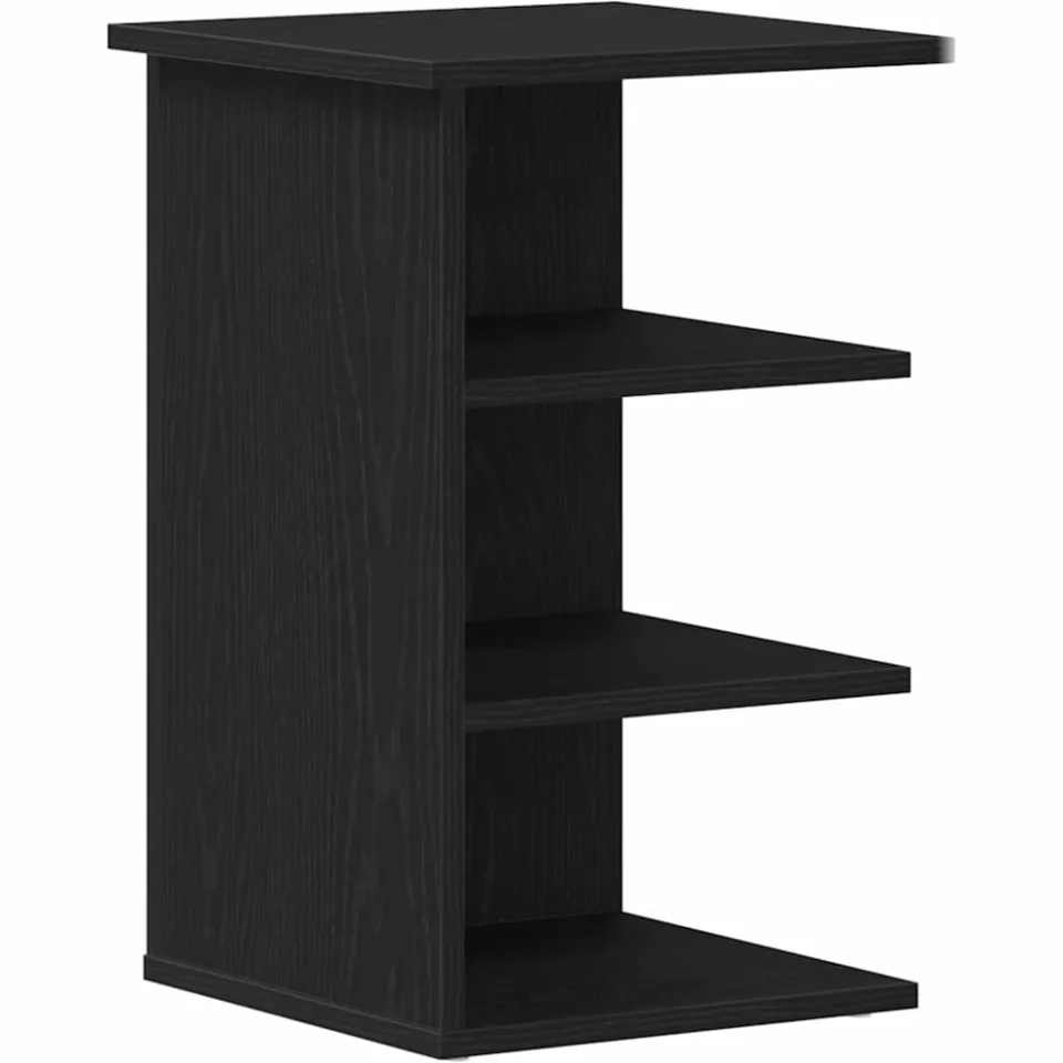 vidaXL Bijzetkast Zwart Eiken 35 x 35 x 55 cm Bewerkt hout, foto 3
