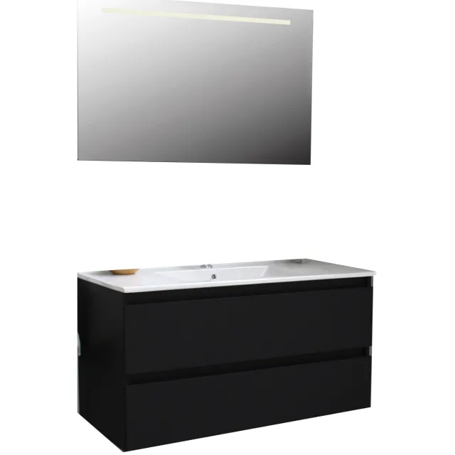 Boss & Wessing Pepper badmeubelset mat zwart