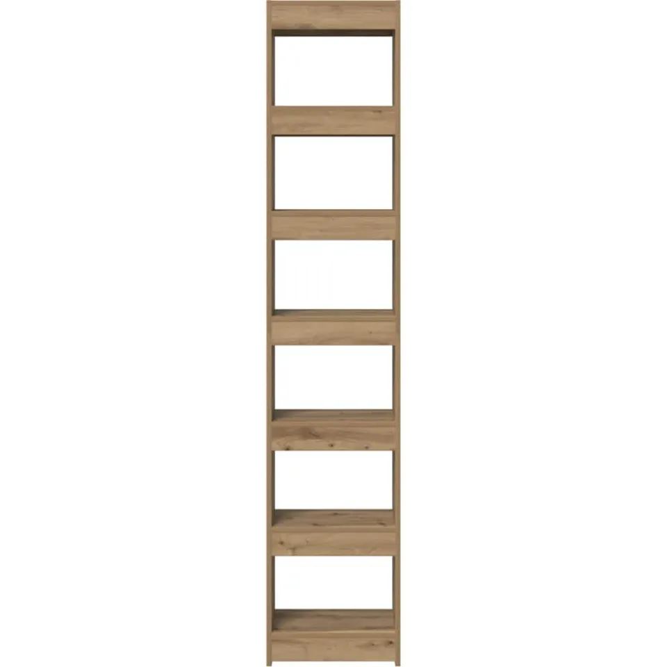 vidaXL Boekenkast/kamerscherm 40x30x198 cm artisanaal eikenkleur Bruin