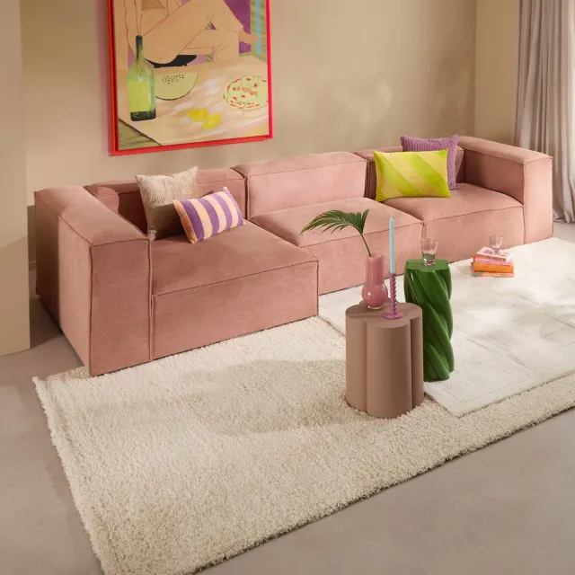 NOUS Living hoekbank links Igor - roze, foto 2
