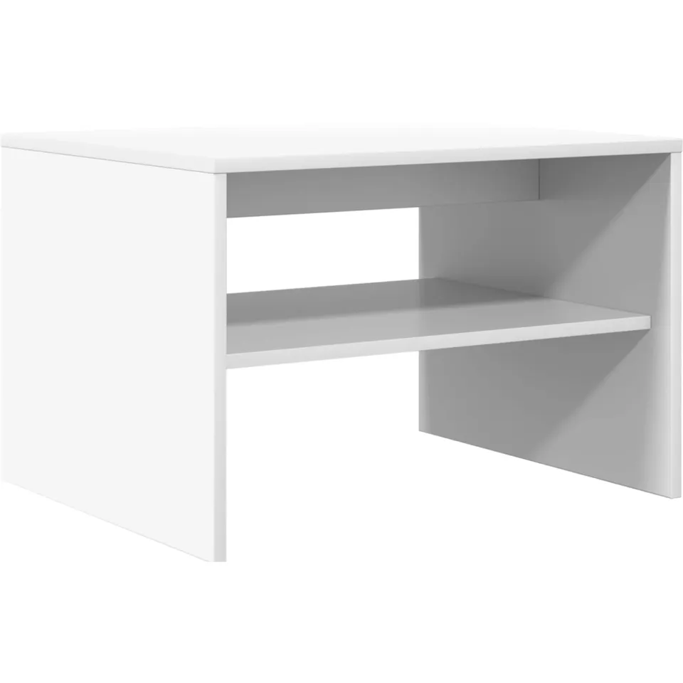 vidaXL Salontafel Wit 60 x 50 x 40 cm Bewerkt hout, foto 3