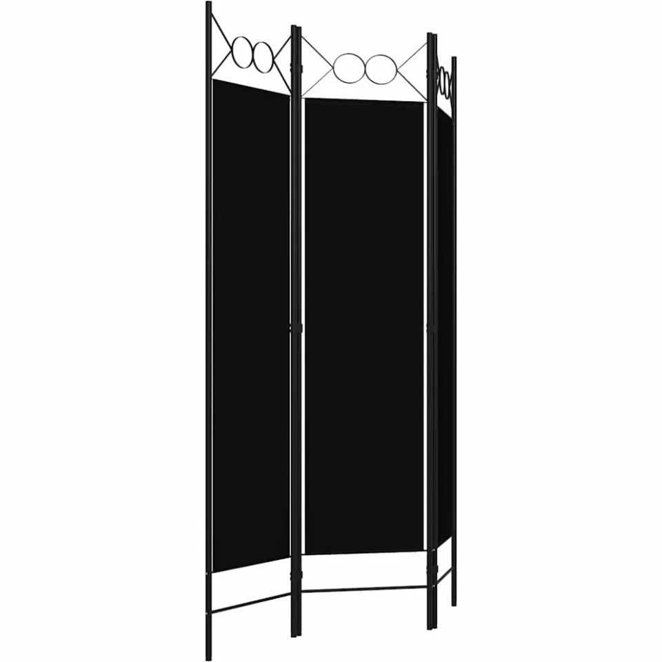 vidaXL Kamerscherm met 3 panelen 120x180 cm zwart, foto 3