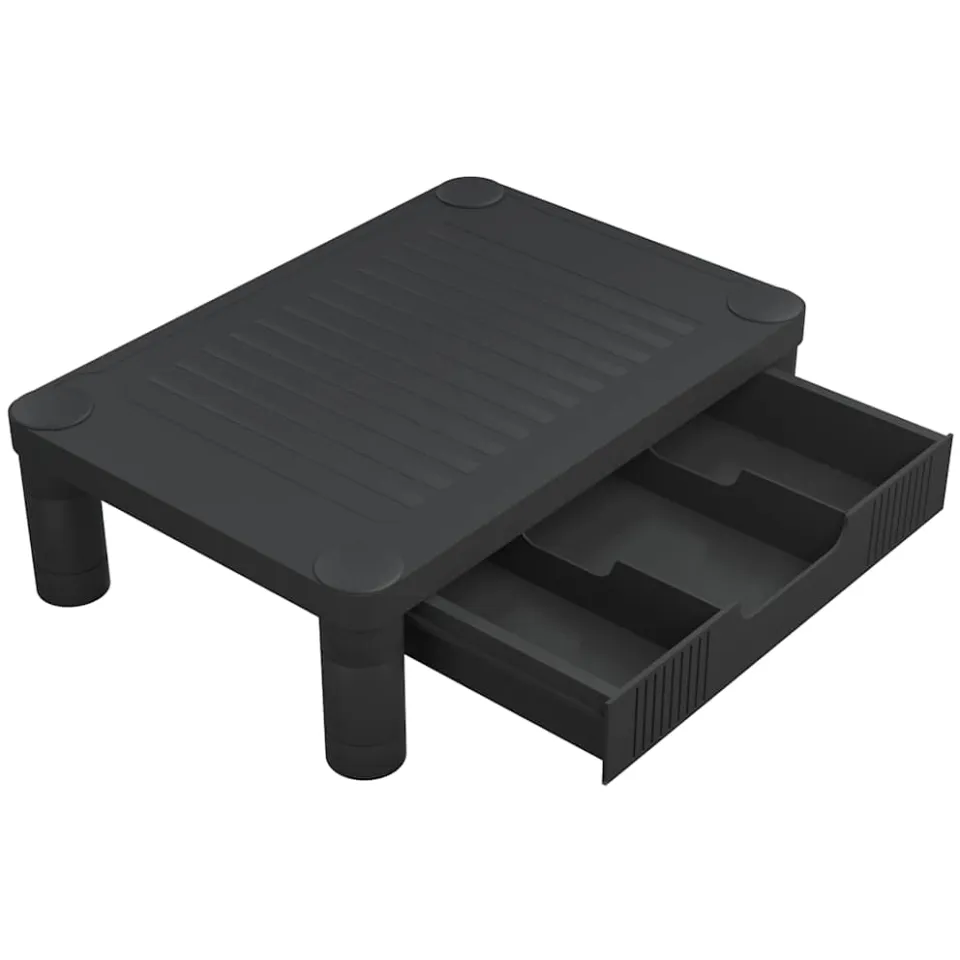 vidaXL Monitorstandaard 43x30,5x13 cm zwart, foto 4