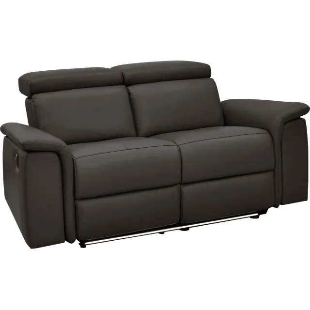 Notio Living Pareli-Sofa 2-zits - Handmatig - Bruin PU Leer