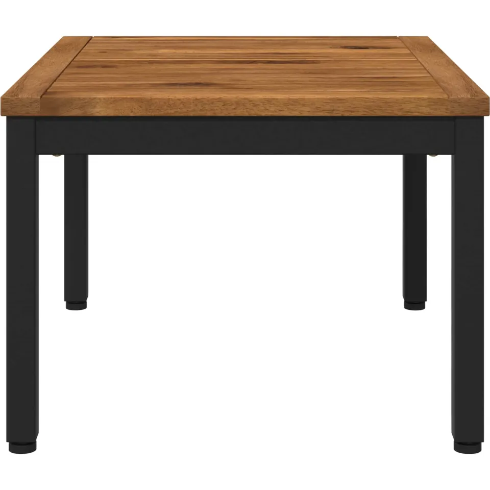 vidaXL Salontafel NAARDEN Naturel en Zwart 49 x 60,5 x 36 cm Bruin