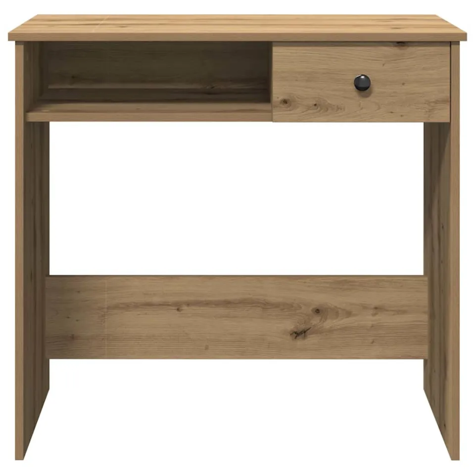 vidaXL Bureau 80x40x75 cm bewerkt hout artisanaal eikenkleurig, foto 4