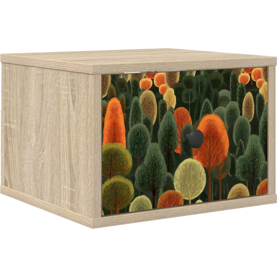 vidaXL Wandkastje ZAANDAM Sonoma Eiken 36 x 33 x 25 cm Bewerkt hout, foto 3