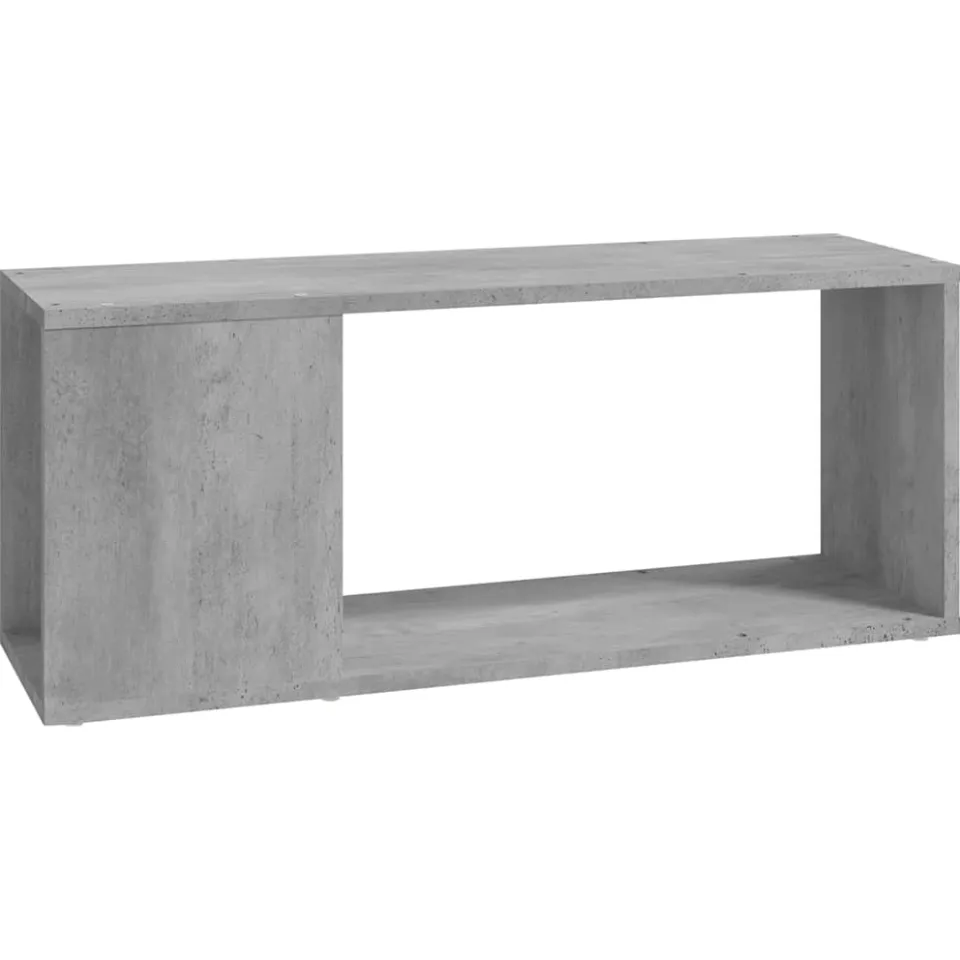 vidaXL Tv-meubel 80x24x32 cm bewerkt hout betongrijs