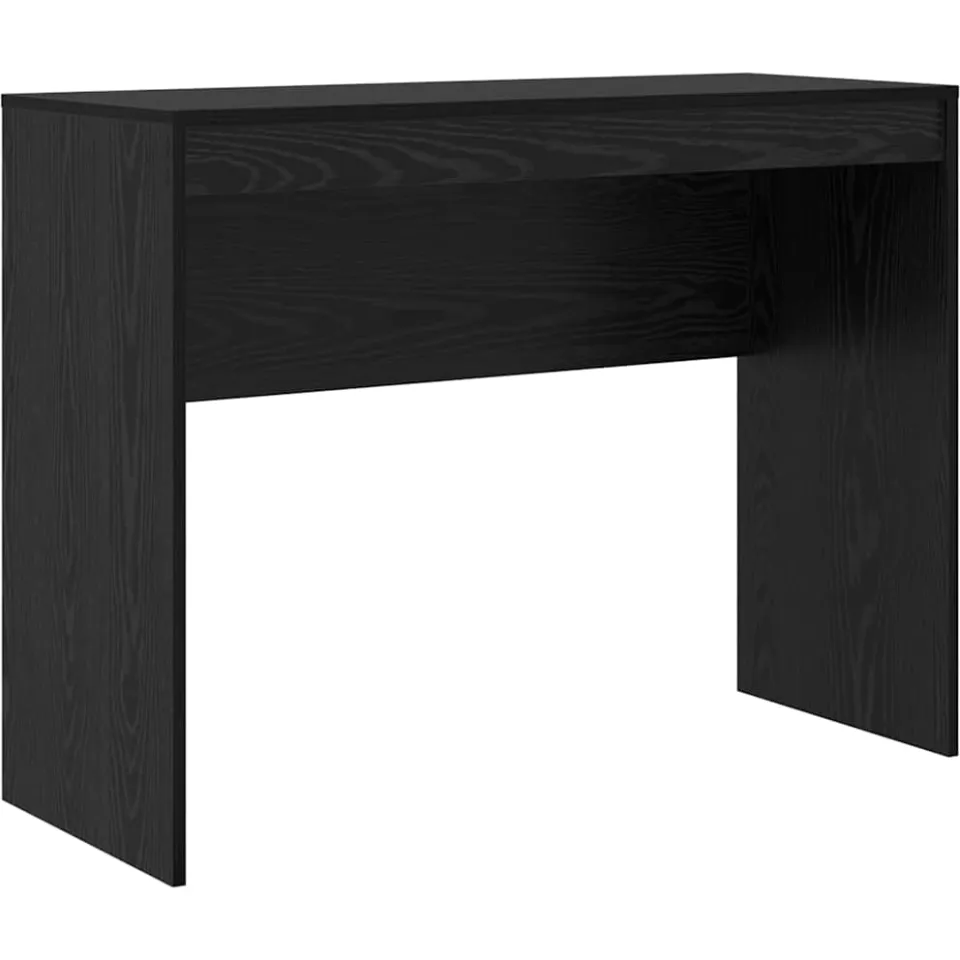 vidaXL Bureau Zwart Eiken 100 x 40 x 76 cm