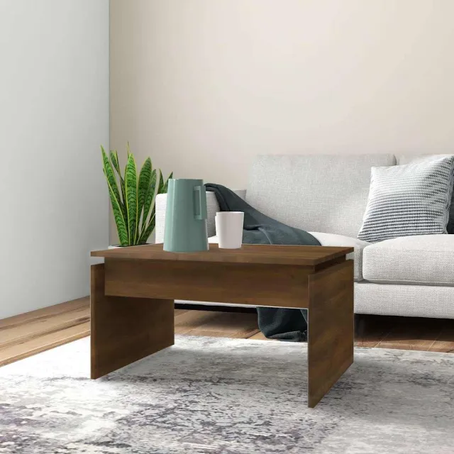 vidaXL Salontafel 68x50x38 cm bewerkt hout bruin eikenkleur