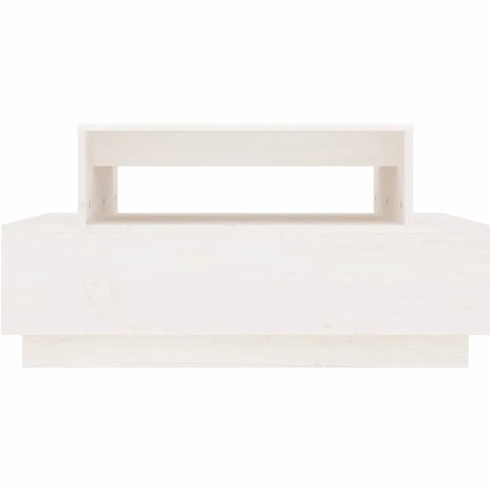 vidaXL Salontafel 80x55x40,5 cm massief grenenhout wit, foto 4