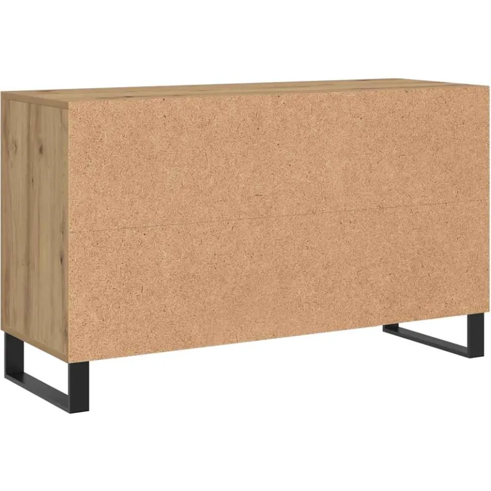 vidaXL Dressoir 100x36x60 cm bewerkt hout artisanaal eikenkleurig, foto 4