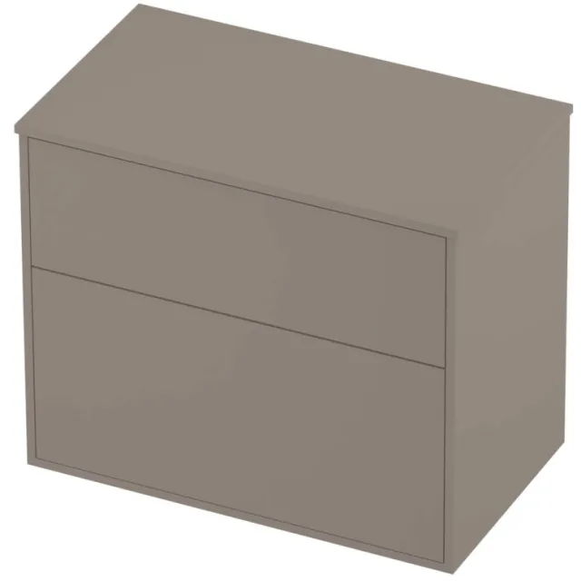 Proline Deck Badmeubelset Voor Grepen Asymmetrisch Kader 80x46x67 cm Clay Beige