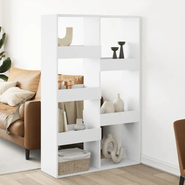 vidaXL Kamerscherm 100x33x155,5 cm bewerkt hout wit, foto 2