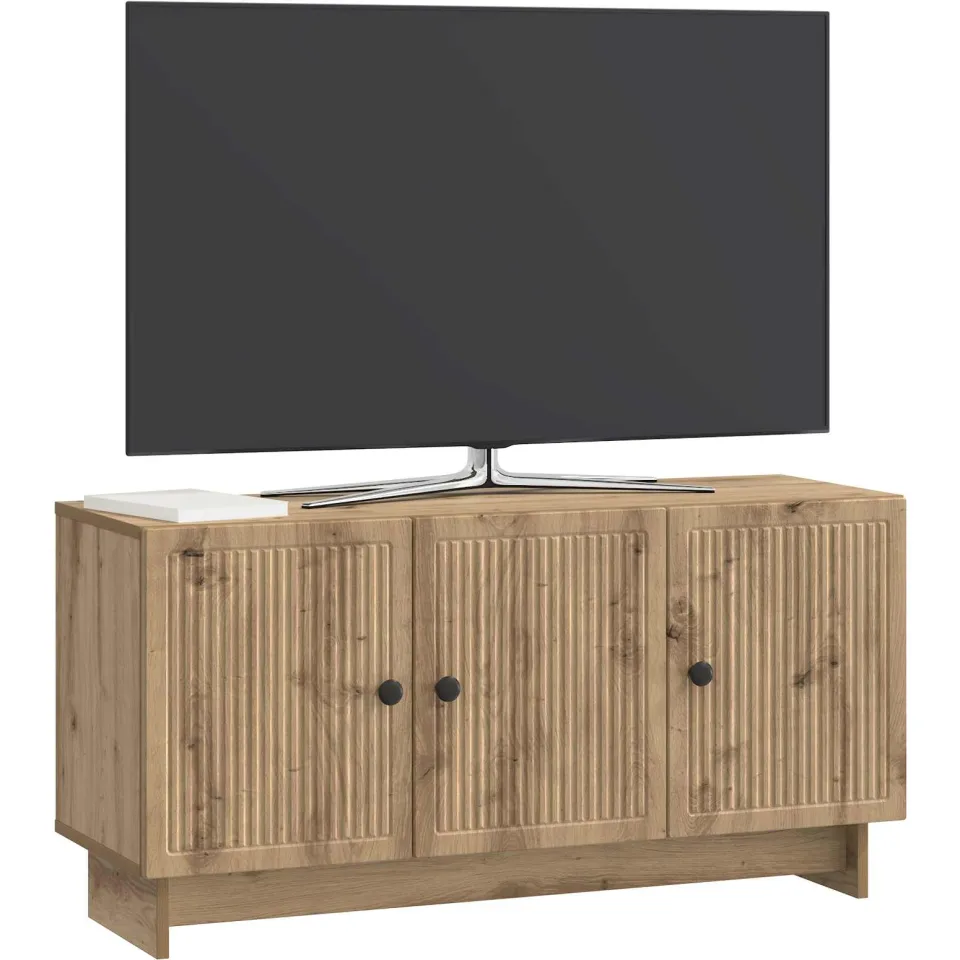 vidaXL TV-kast 99 x 34,5 x 50 cm Artisanaal eiken Bewerkt hout Bruin