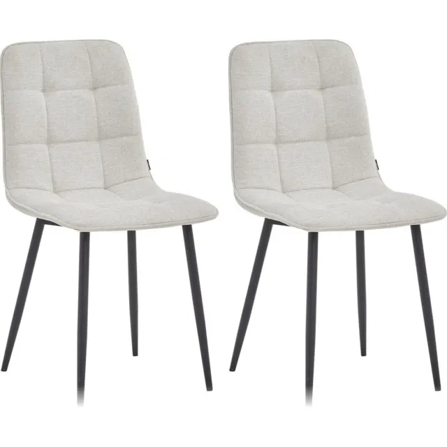Colenis Ela Eetkamerstoel - Set Van 2 - Beige - Linnen - Design